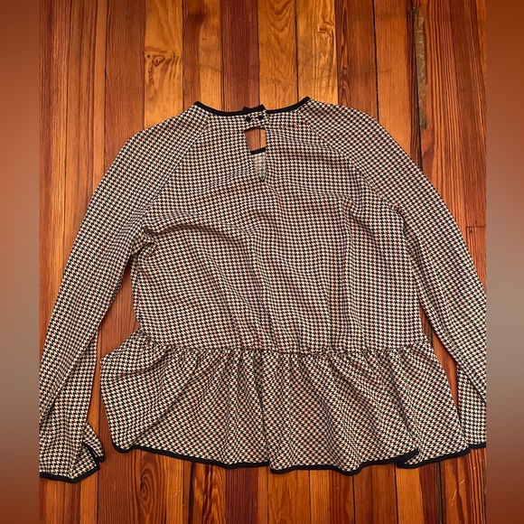 Zara houndstooth top medium - Picture 7 of 8